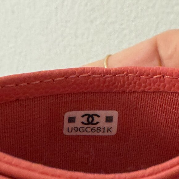 Authentic Chanel Caviar Card Holder Pink - Picture 8 of 8